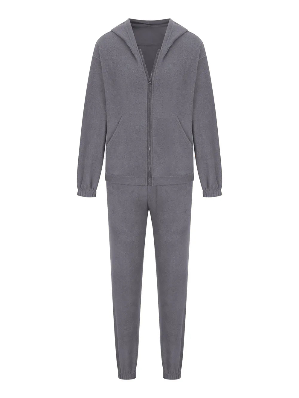 Zip Up Long Sleeve Hoodie and Joggers Set