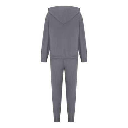 Zip Up Long Sleeve Hoodie and Joggers Set